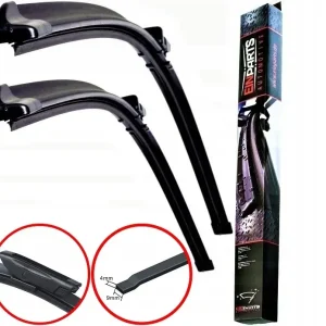 Zwrot pieniędzy Renault Scenic 2 II (2004-2009) Wycieraczki Pióra Przód Zestaw Dedykowany