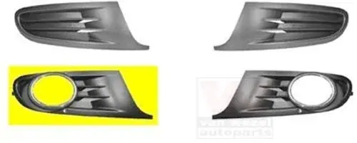 Tylko dziś VAN WEZEL 5863594 kratka wentylacyjna, zderzak 5863594