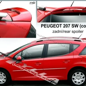 Tani Spoiler na tylną klape górny, Peugeot 207 SW, 2007-2012