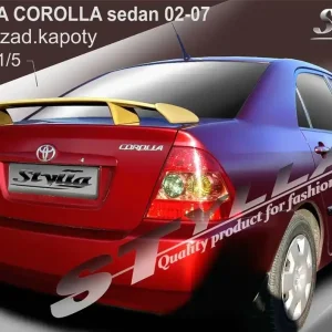 Wysoka jakość Spoiler na tylną klape, Toyota Corolla IX, 2002-2007