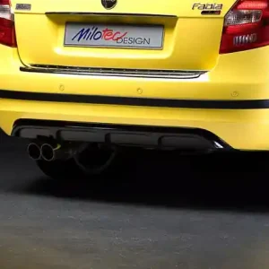 Autentyczny Dyfuzor tylnego zderzaku ABS - czarny, Škoda Fabia II, 2007-2014, Combi