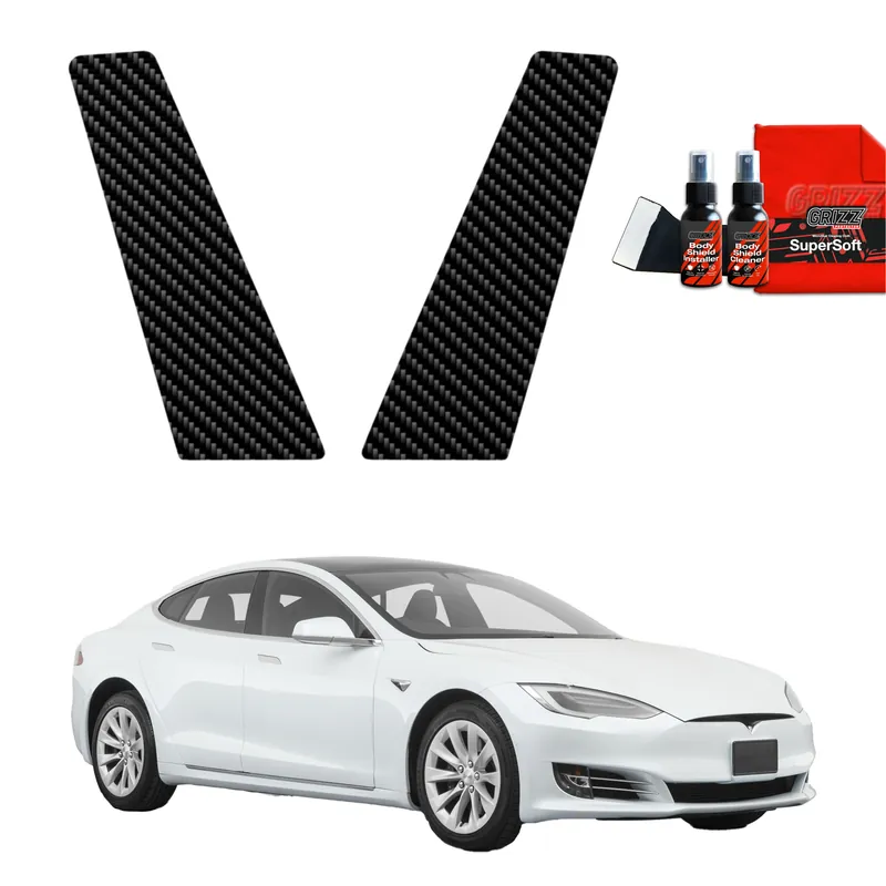 Zamów teraz Carbonowa folia na słupki drzwi, Tesla Model S, 2023- ,