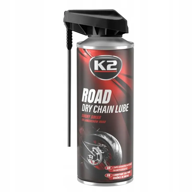 K2 ROAD CHAIN LUBE SUCHY SMAR DO ŁAŃCUCHÓW 400ml Tylko dziś