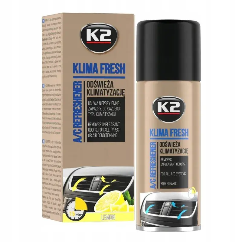 Tylko dziś K2 Klima Fresh Środek do odświeżania odgrzybiania klimatyzacji cytrynowy