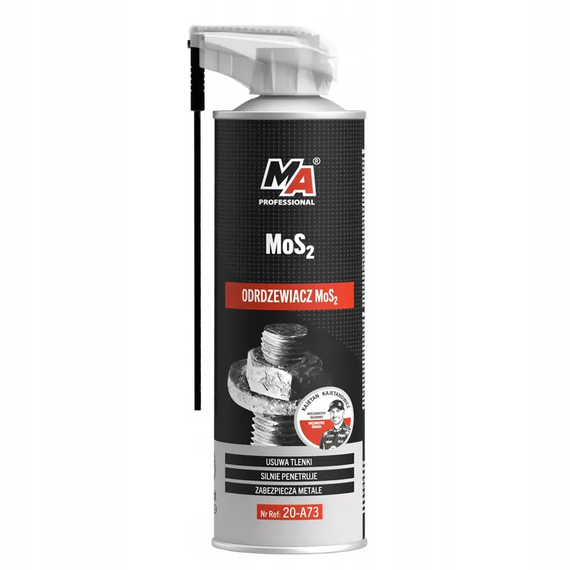 MA PROFESSIONAL Odrdzewiacz Mos2 W Aerozolu Spray z Aplikatorem 500ml Szybka dostawa