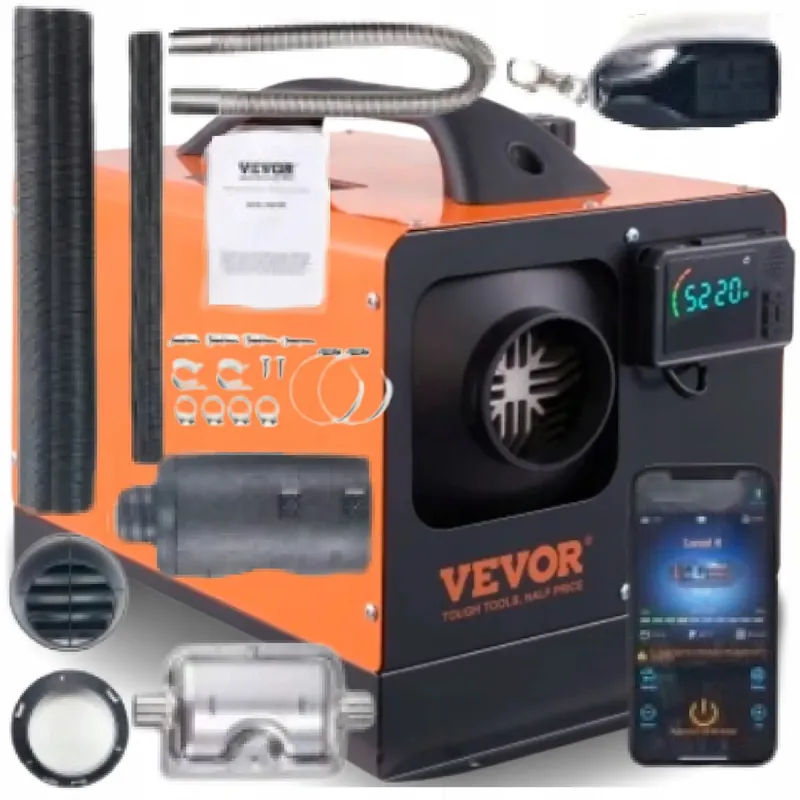 Nagrzewnica 12v 8kw Ogrzewanie Postojowe Diesel LCD Pilot Bluetooth Webasto Zwrot pieniędzy