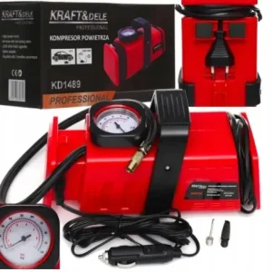 KOMPRESOR POWIETRZA SAMOCHODOWY 12V 230V KD1489 Autentyczny