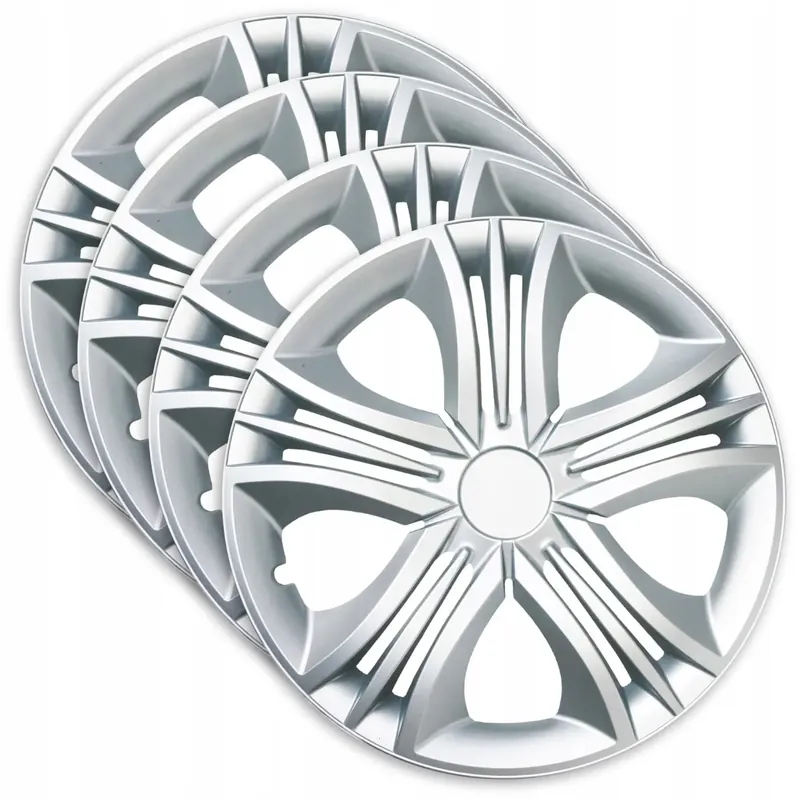Ekspresowa dostawa 4x Kołpaki uniwersalne Fun Silver srebrne 14 cali na koła samochodowe