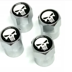 Wyprzedaż PUNISHER nakrętki na wentyle 4szt.