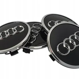 Audi dekielki do kół 61 mm - komplet 4 sztuki - CZARNE Kup teraz