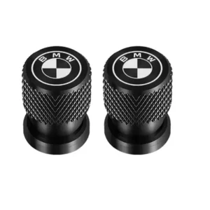 Aluminiowe Nakrętki Na Wentyle BMW Czarne Nowoczesne i Trwałe z Logo BMW Oferta limitowana