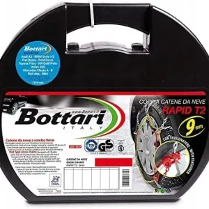 Bottari łańcuchy śniegowe „Rapid T2” 9 mm rozmiar 130 kompatybilne z ABS i Niska cena