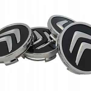 Bezpieczna płatność DEKLE DEKIELKI ZAŚLEPKI FELG KAPSLE CITROEN 60MM komplet 4 szt CZARNE