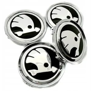 Zamów teraz 4x Dekielki Skoda 75/71 mm kapsle do felg Mercedes Carmani Rial Dezent MAM