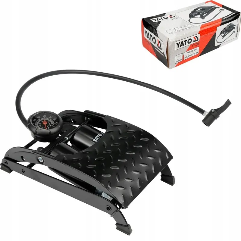 Promocja YT-7350 PROFESJONALNA! Pompka Nożna Dwa Tłoki YATO