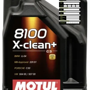 Rabat MOTUL 8100 X-CLEAN+ PLUS 5W30 C3 504/507 5L