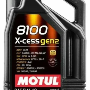 MOTUL 5W40 8100 X-cess Gen2 5 l ORG Oferta limitowana