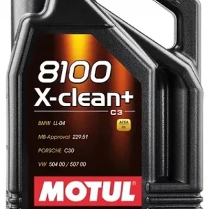 Oferta limitowana OLEJ MOTUL 5W30 8100 X-CLEAN+ 504.00 507.00 GRUPA VAG VW AUDI SKODA SEAT 5L