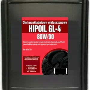 Nowość OLEJ PRZEKŁADNIOWY HIPOL GL4 80W90 20L [4X5L] RADOM