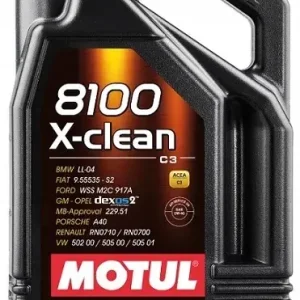 OLEJ SILNIKOWY MOTUL 5W40 8100 X-CLEAN C3 5L Nowość