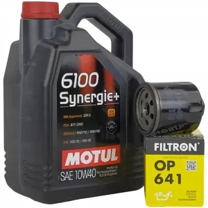 Motul 6100 SYNERGIE+ 10W40 4L 4 l 10W-40+ FILTR OP641 Ekspresowa dostawa