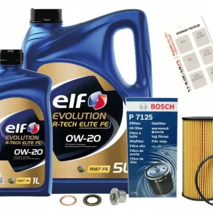 Filtr Bosch F026407125 + Olej 0W20 Elf Evolution FULL-TECH R FE Renaut 18- Ekspresowa dostawa