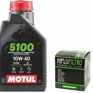 Niska cena Olej Motul 5100 10w40 1L + Filtr Hiflo Hf140 Wrf Yz f 250 450 Yzf Yfz 450 r