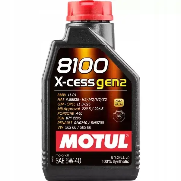 Olej silnikowy Motul 8100 X-CESS GEN2 5W-40 1L Niska cena