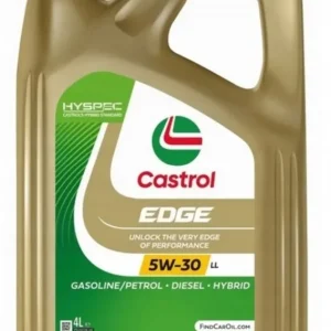 Zwrot pieniędzy Olej silnikowy Castrol Edge 5W-30 LL 4L