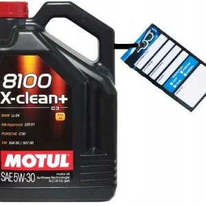 Tylko dziś MOTUL 8100 X-CLEAN + 5W-30 OLEJ SILNIKOWY 5L C3