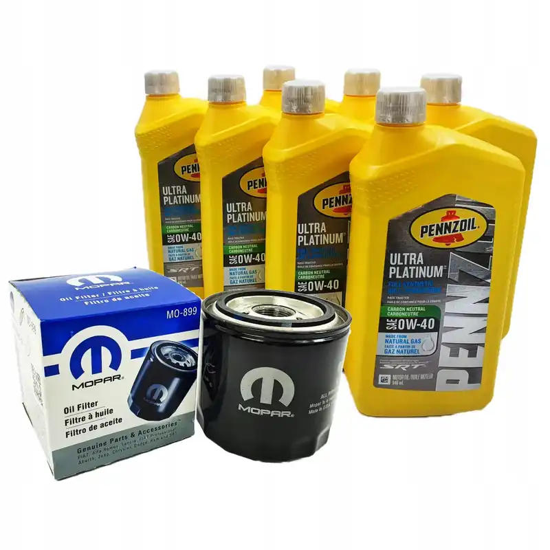 Zwrot pieniędzy ZESTAW Olej Pennzoil 0W40 SRT Dodge 6.4 + FILTR