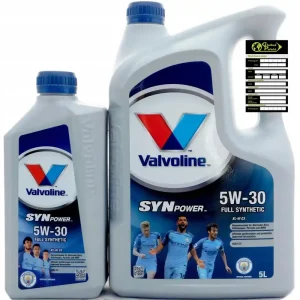 Oryginalny VALVOLINE 5W30 SYNPOWER XL-III 5L+1L +ZAWIESZKA