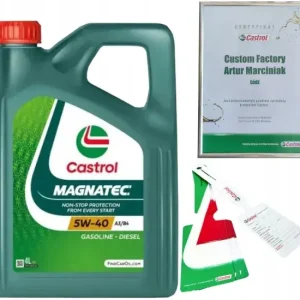 Kup teraz CASTROL MAGNATEC 5W40 A3/B4 4L VW 502 00/ 505 00 RN0700 RN0710 + ZAWIESZKA