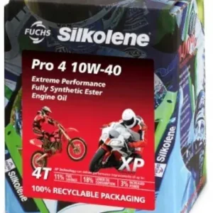 Autentyczny Olej do motocykla SILKOLENE PRO 4 10w40 XP 4L