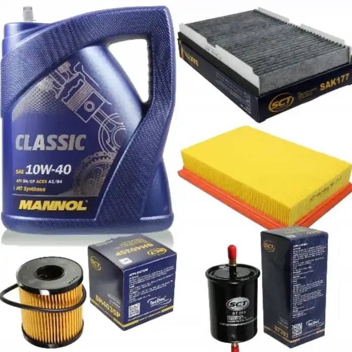 Tylko dziś Zestaw filtrów +olej 5l Peugeot 307 1.4 1.6 2.0