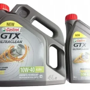Autentyczny OLEJ CASTROL GTX ULTRACLEAN 10W40 A3/B4 5L PÓŁSYNT