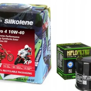 Olej do motocykla SILKOLENE PRO 4 10w40 + FILTR Wyprzedaż
