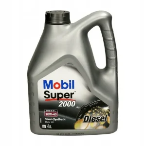 OLEJ MOBIL SUPER 2000 X1 DIESEL 10W40 4L + ZAWIESZKA Oryginalny