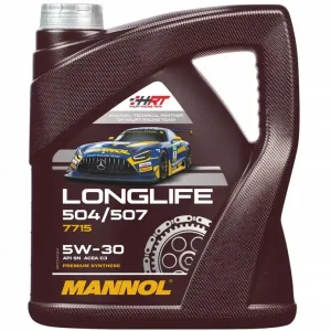 Autentyczny OLEJ MANNOL LONGLIFE 504/507 7715 5W30 5L