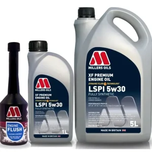Promocja Olej silnikowy Millers Oils XF PREMIUM LSPI 5w30 6L + Płukanka do silnika
