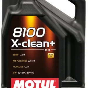MOTUL 8100 X-CLEAN+ 5W30 5L ACEA C3 SYNTETYCZNY 5W-30 BMW LL-04 504/507 5L Zamów teraz