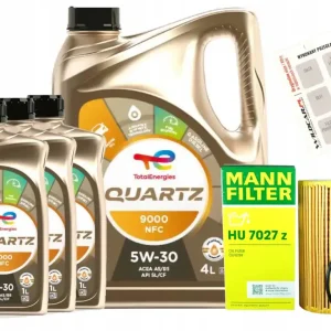 Niska cena Filtr oleju Mann HU7027Z + olej 5w30 Hyundai Santa Fe 2.0 2.2 CRDi bez DPF