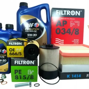 4xFiltr + olej 5W30 Renault Alaskan 2.3 dCi 2017- Zwrot pieniędzy
