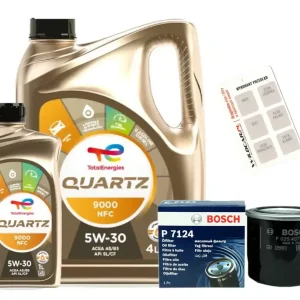 Popularny Filtr F026407124 + Olej Total 5W30 NFC Hyundai Kia