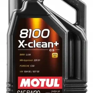 Niska cena MOTUL OLEJ MOTUL 5W30 5L 8100 X-CLEAN+ / C3 / 504.00 507.00 / 229.51 / LL04
