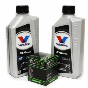 Kup teraz OLEJ Valvoline Synpower 10w40 2l + FILTR Hiflo HF145 Raptor 700 Xt Tenere !