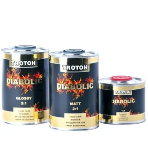 Niska cena 100% MATOWY LAKIER BEZBARWNY 2K HS z utwardzaczem DIABOLIC Troton 2130