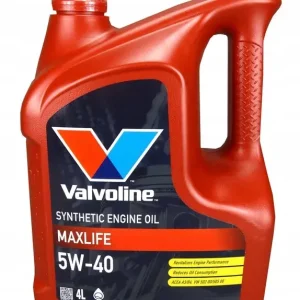 VALVOLINE MAXLIFE SYNTHETIC 5W40 SN/CF A3/B4 SYNTETYCZNY 4L Rabat