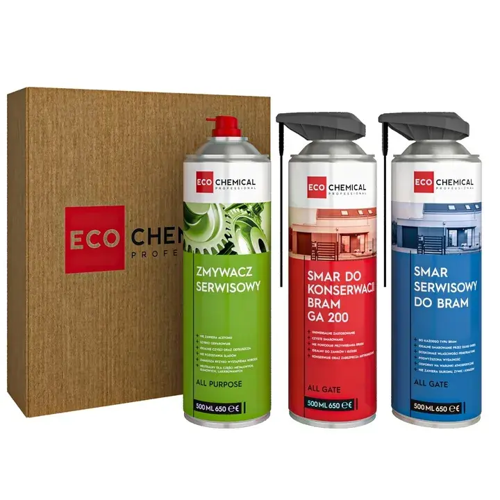 Wyprzedaż ZESTAW DO SMAROWANIA I KONSERWACJI BRAM 3x500ml
