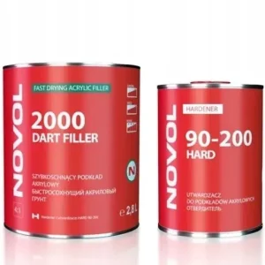 Tani SZYBKOSCHNĄCY Podkład Akrylowy NOVOL DART Filler 2000 2.8+0.7L - SZARY